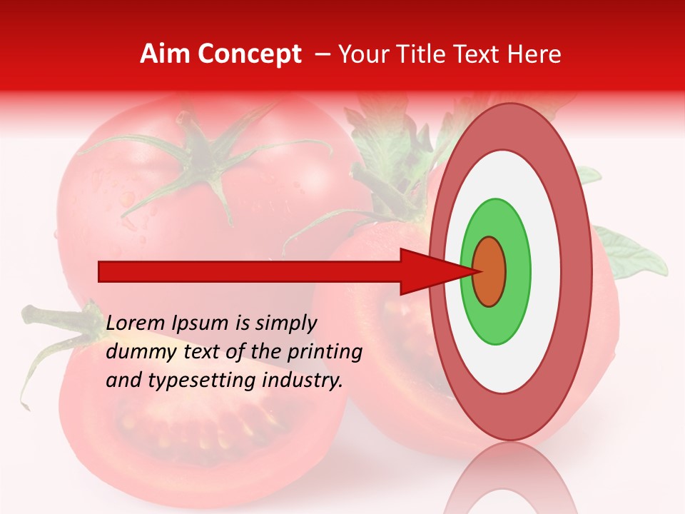 Vegetable Cut Isolated PowerPoint Template