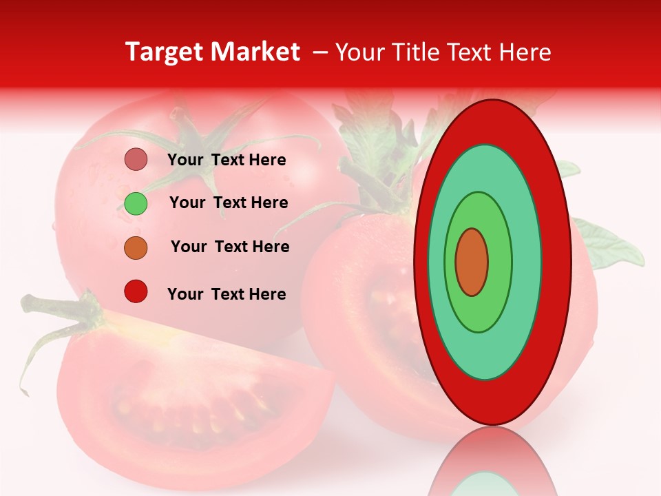 Vegetable Cut Isolated PowerPoint Template