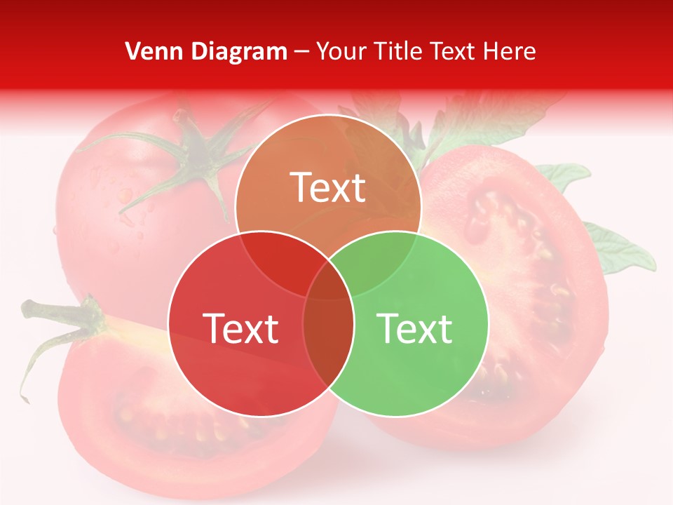 Vegetable Cut Isolated PowerPoint Template