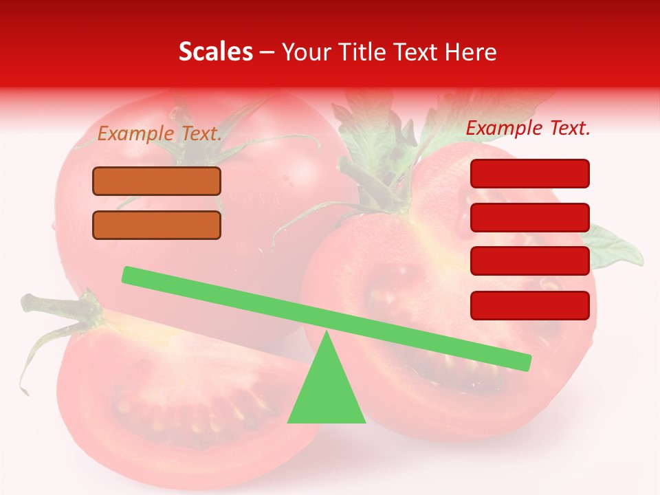 Vegetable Cut Isolated PowerPoint Template
