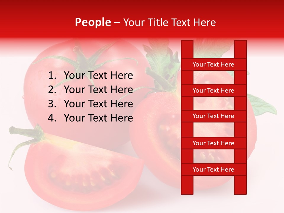 Vegetable Cut Isolated PowerPoint Template