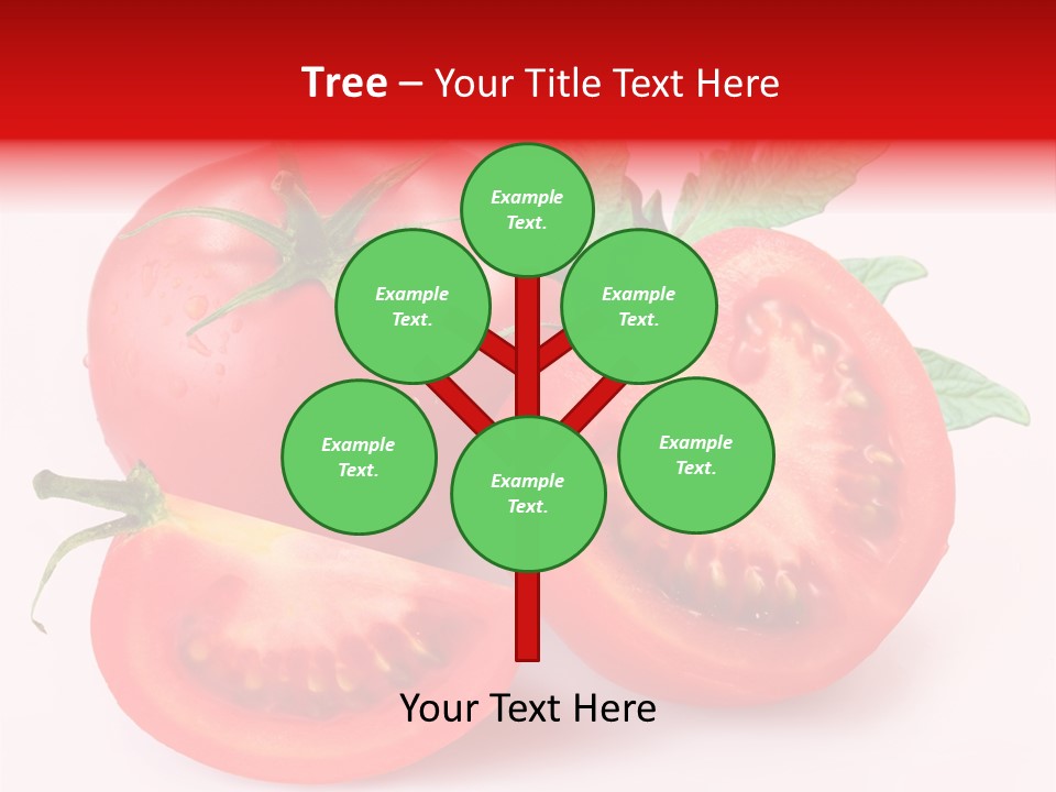 Vegetable Cut Isolated PowerPoint Template