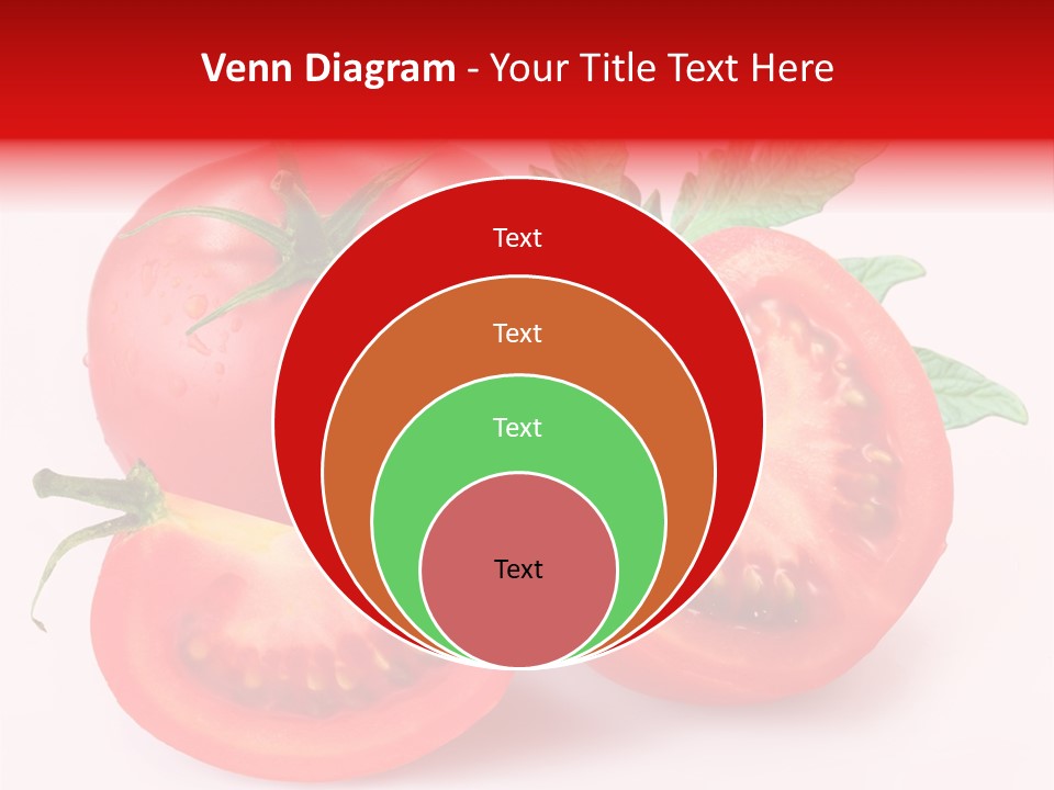 Vegetable Cut Isolated PowerPoint Template