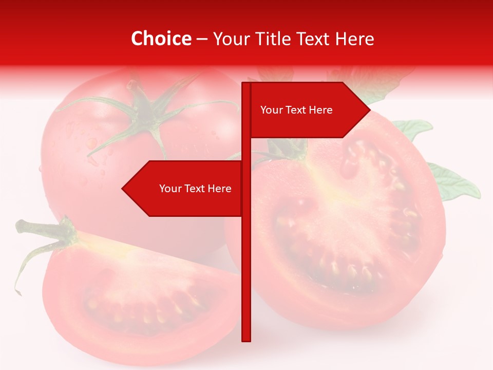 Vegetable Cut Isolated PowerPoint Template