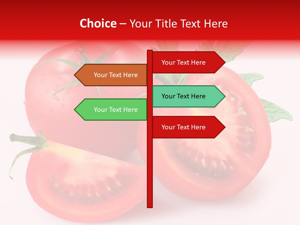 Vegetable Cut Isolated PowerPoint Template