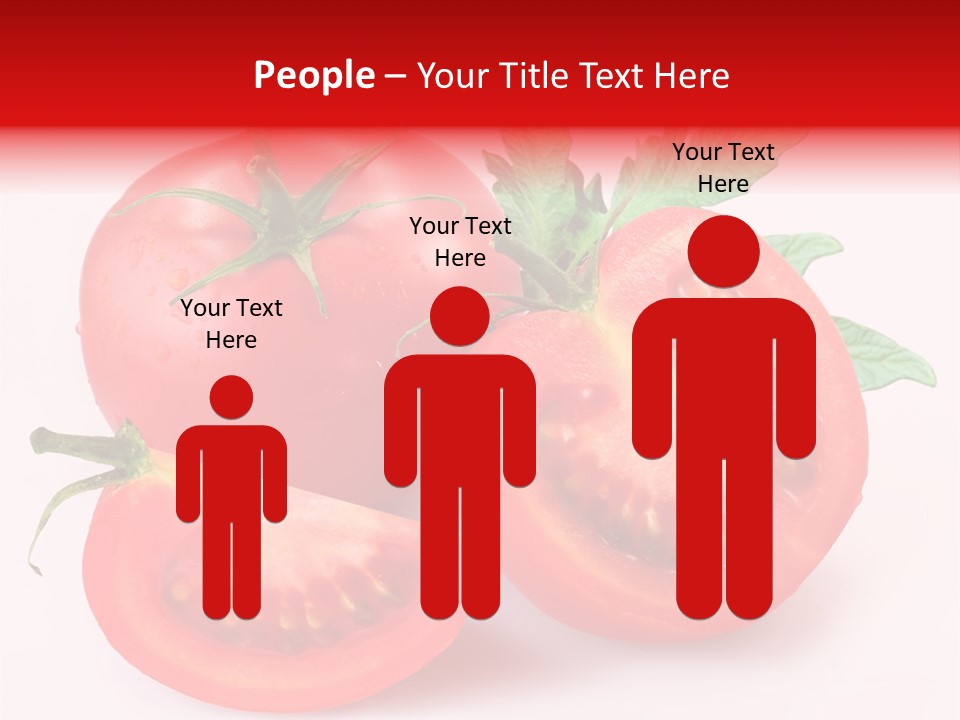 Vegetable Cut Isolated PowerPoint Template