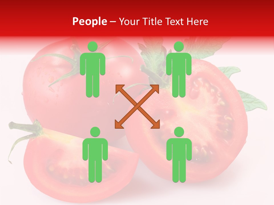 Vegetable Cut Isolated PowerPoint Template
