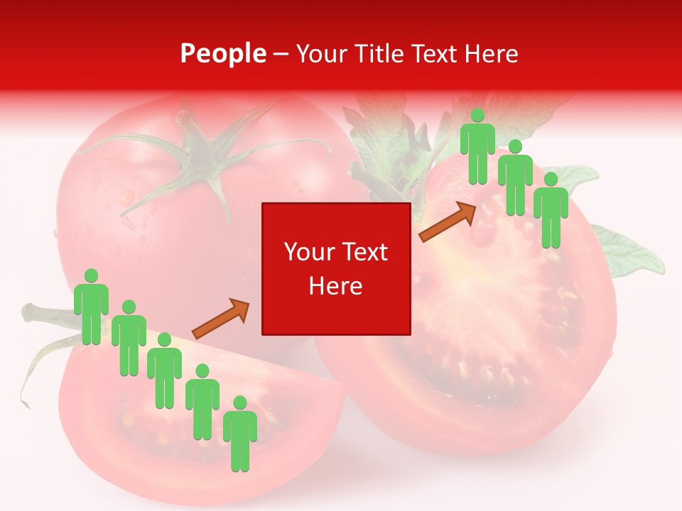 Vegetable Cut Isolated PowerPoint Template