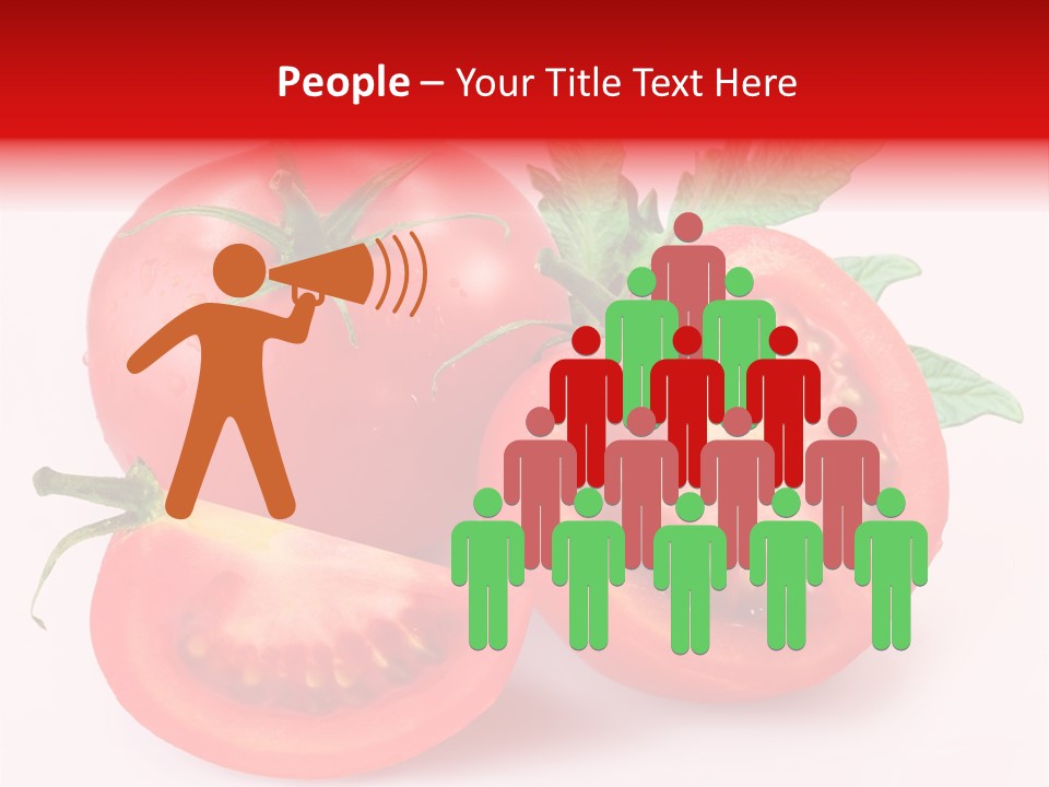 Vegetable Cut Isolated PowerPoint Template