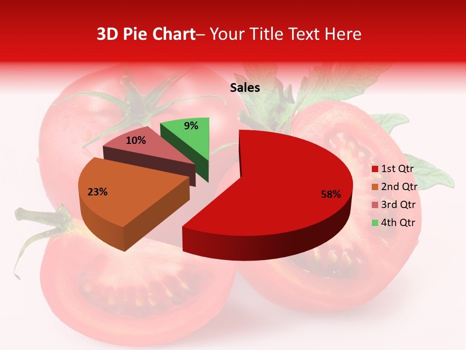 Vegetable Cut Isolated PowerPoint Template