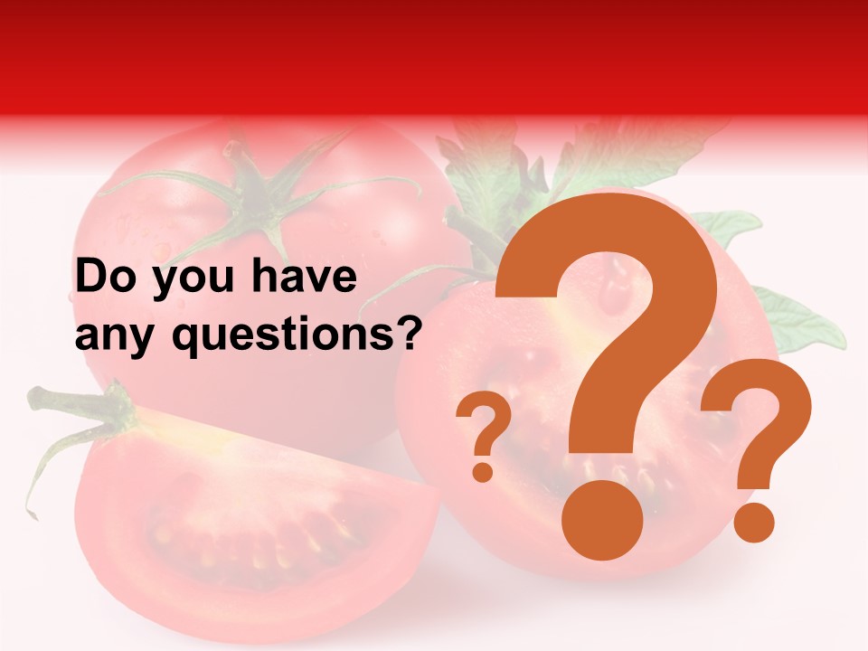 Vegetable Cut Isolated PowerPoint Template