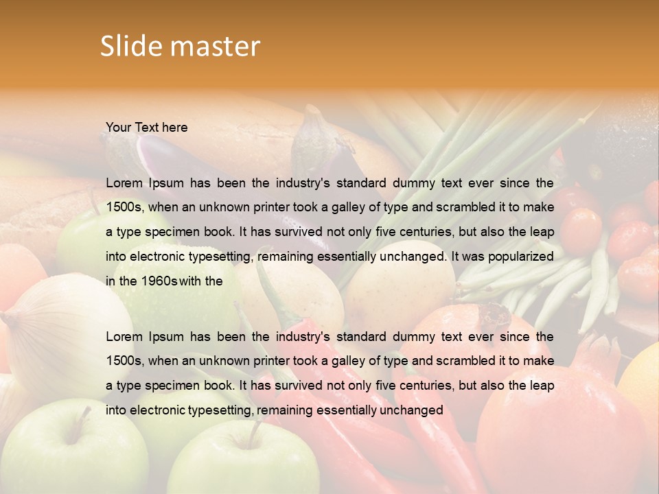 Vegetable Potato Tomato PowerPoint Template