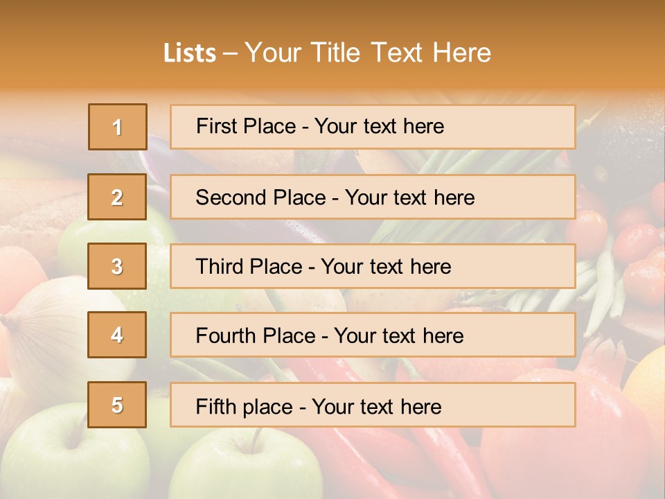 Vegetable Potato Tomato PowerPoint Template