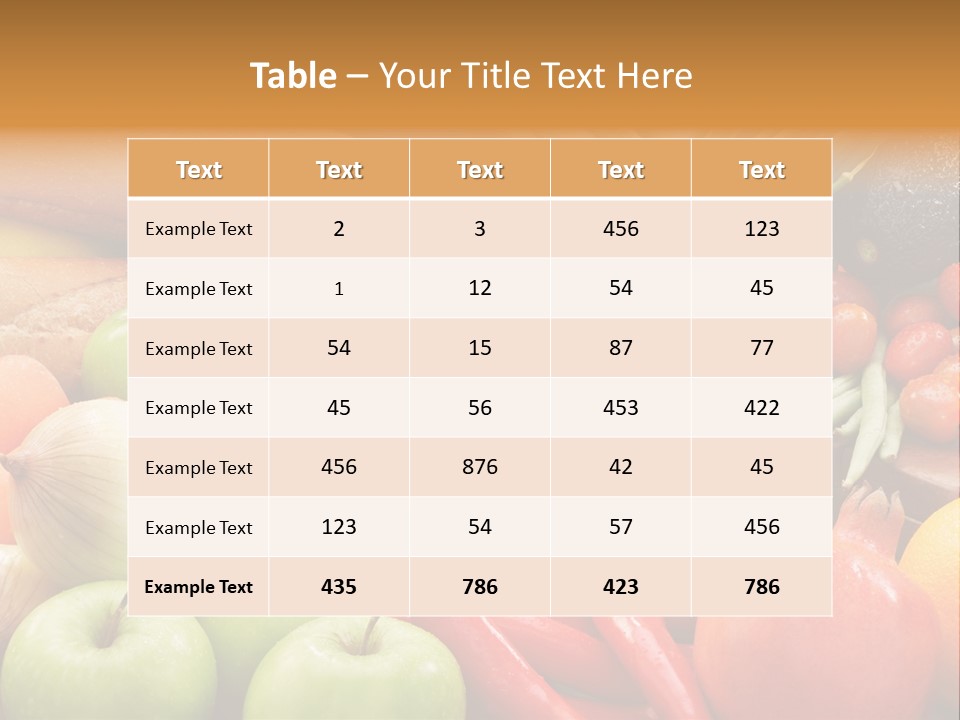 Vegetable Potato Tomato PowerPoint Template