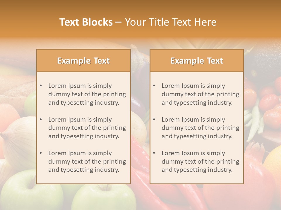 Vegetable Potato Tomato PowerPoint Template