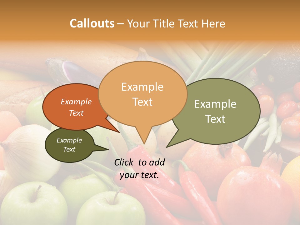 Vegetable Potato Tomato PowerPoint Template