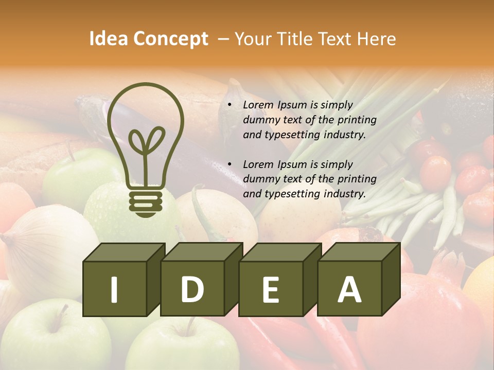 Vegetable Potato Tomato PowerPoint Template