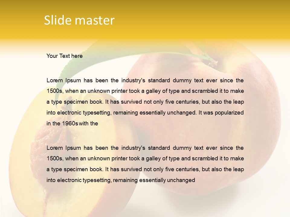 Group Dessert Vegetarian PowerPoint Template