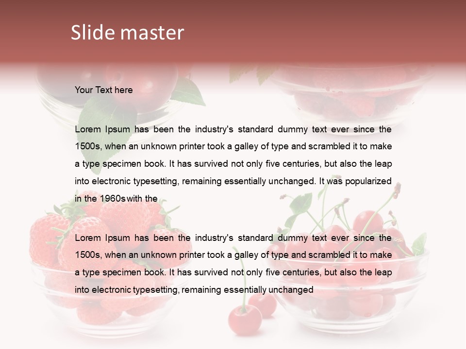 Group Berry Isolated PowerPoint Template