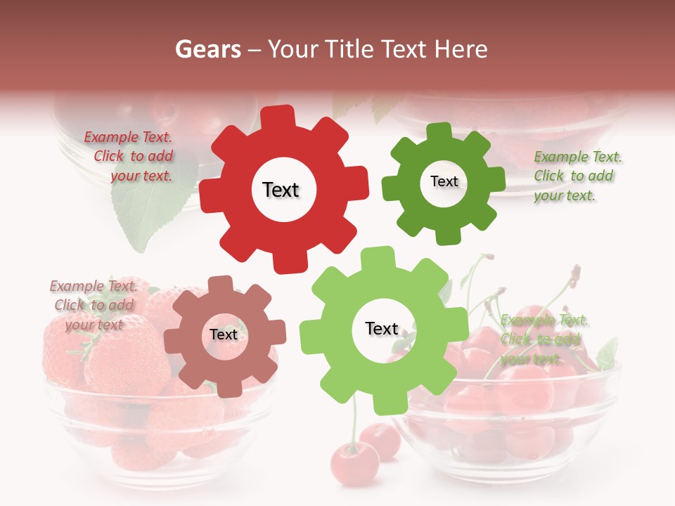 Group Berry Isolated PowerPoint Template