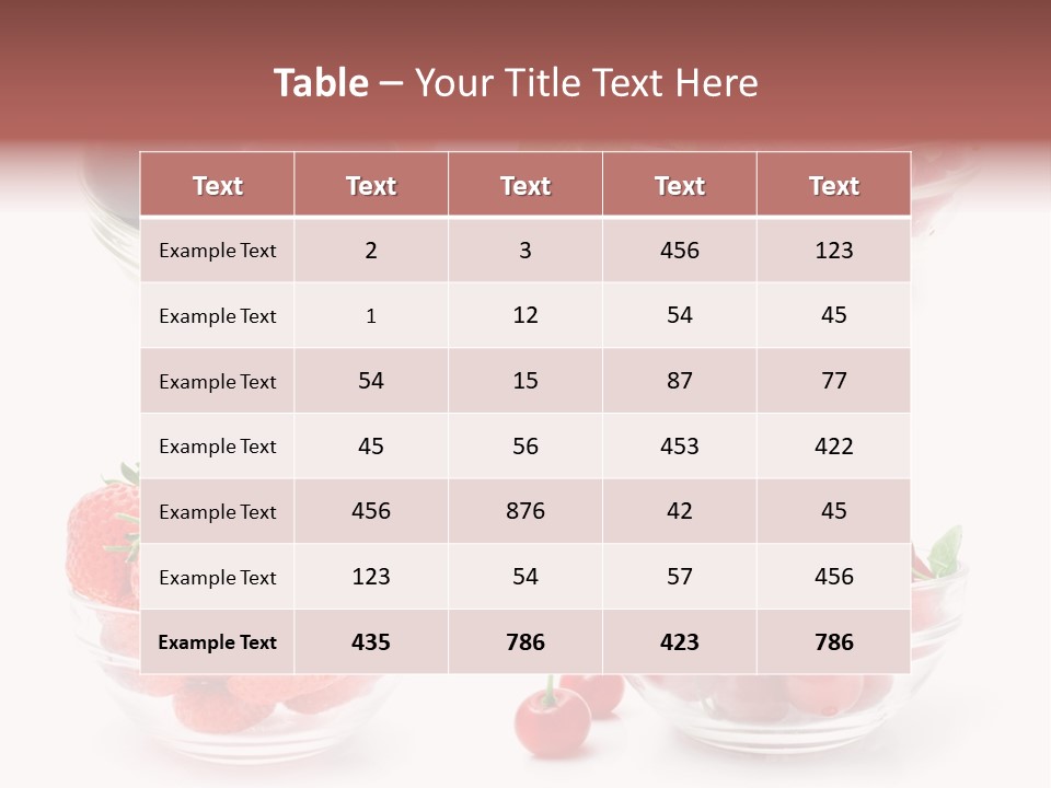 Group Berry Isolated PowerPoint Template