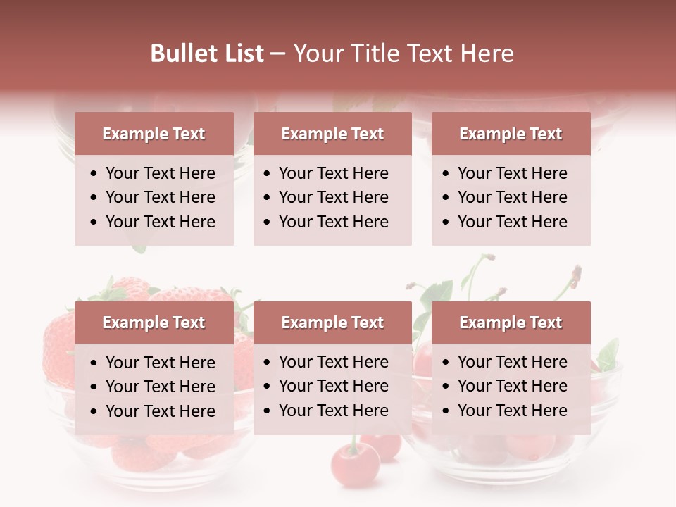 Group Berry Isolated PowerPoint Template