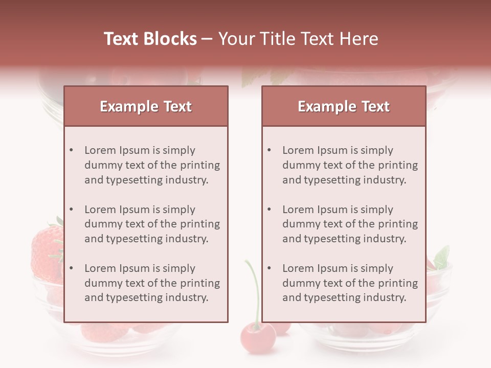 Group Berry Isolated PowerPoint Template