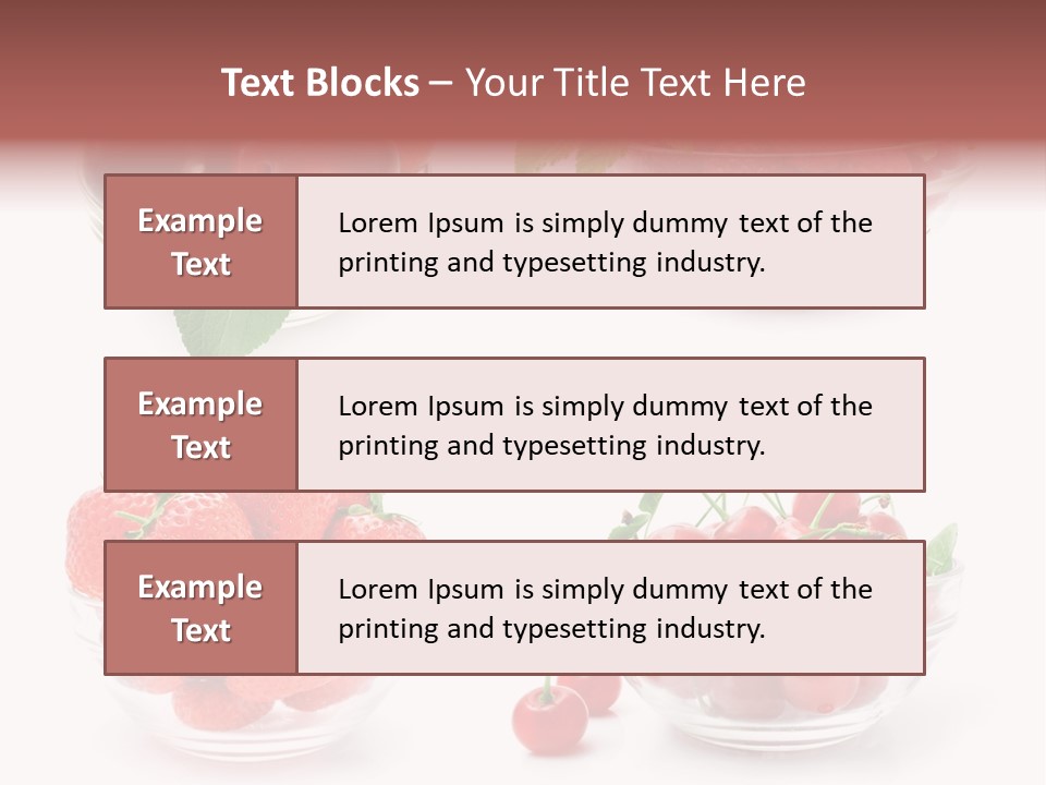 Group Berry Isolated PowerPoint Template