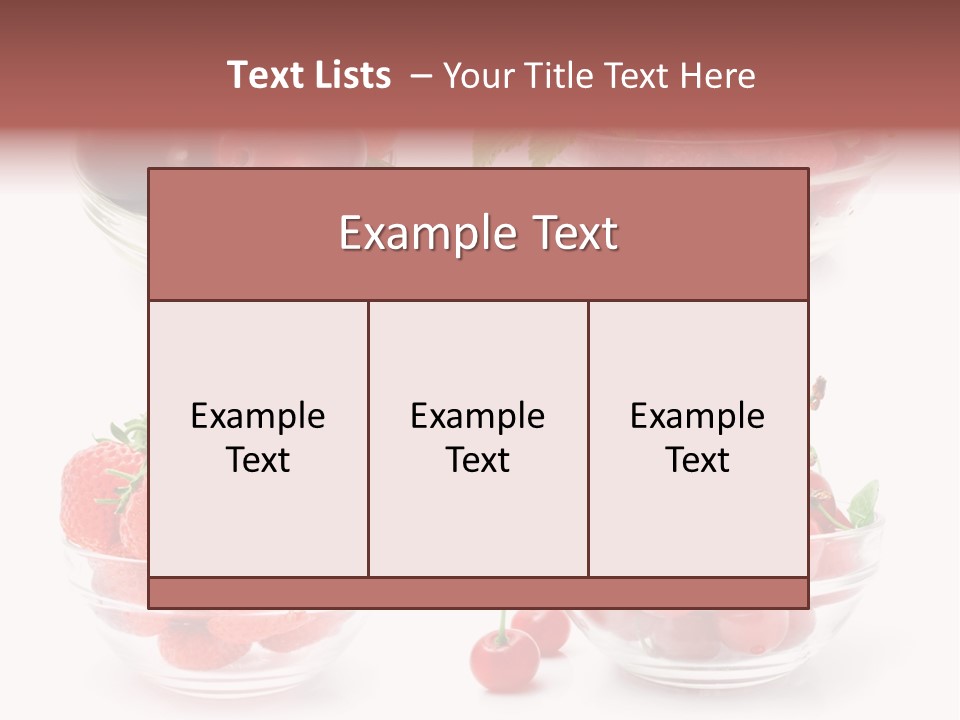 Group Berry Isolated PowerPoint Template