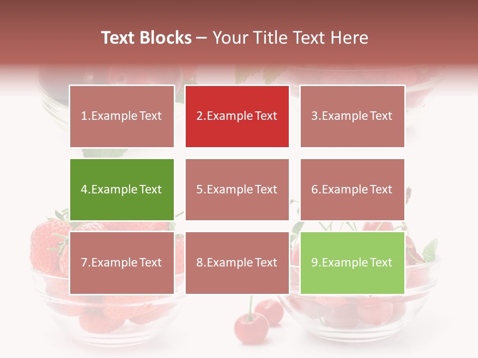 Group Berry Isolated PowerPoint Template