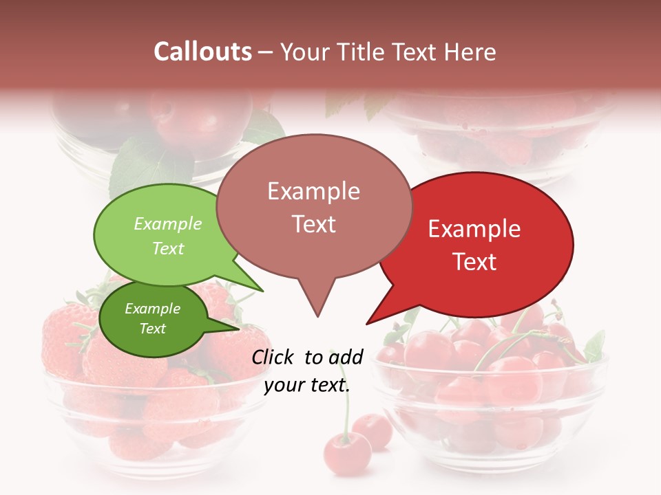 Group Berry Isolated PowerPoint Template