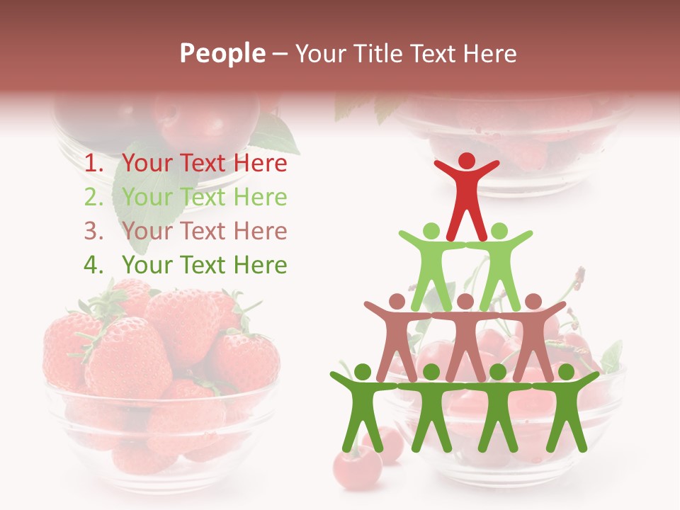 Group Berry Isolated PowerPoint Template