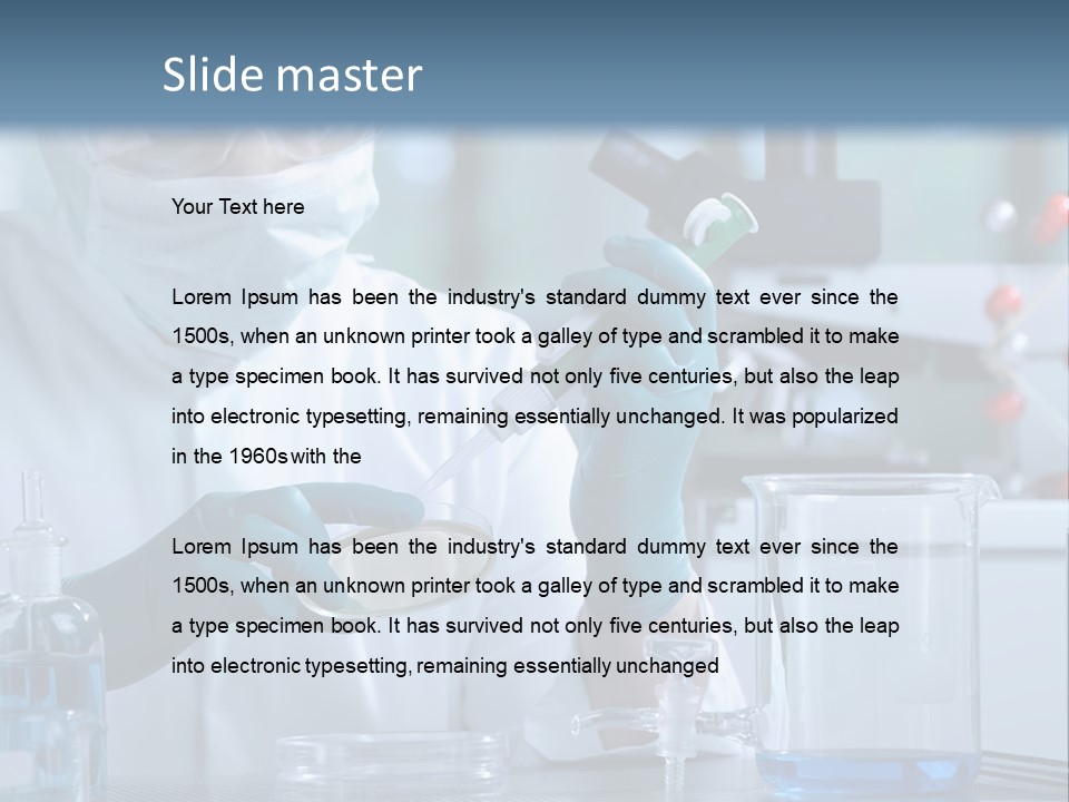 Scientist White Cure PowerPoint Template