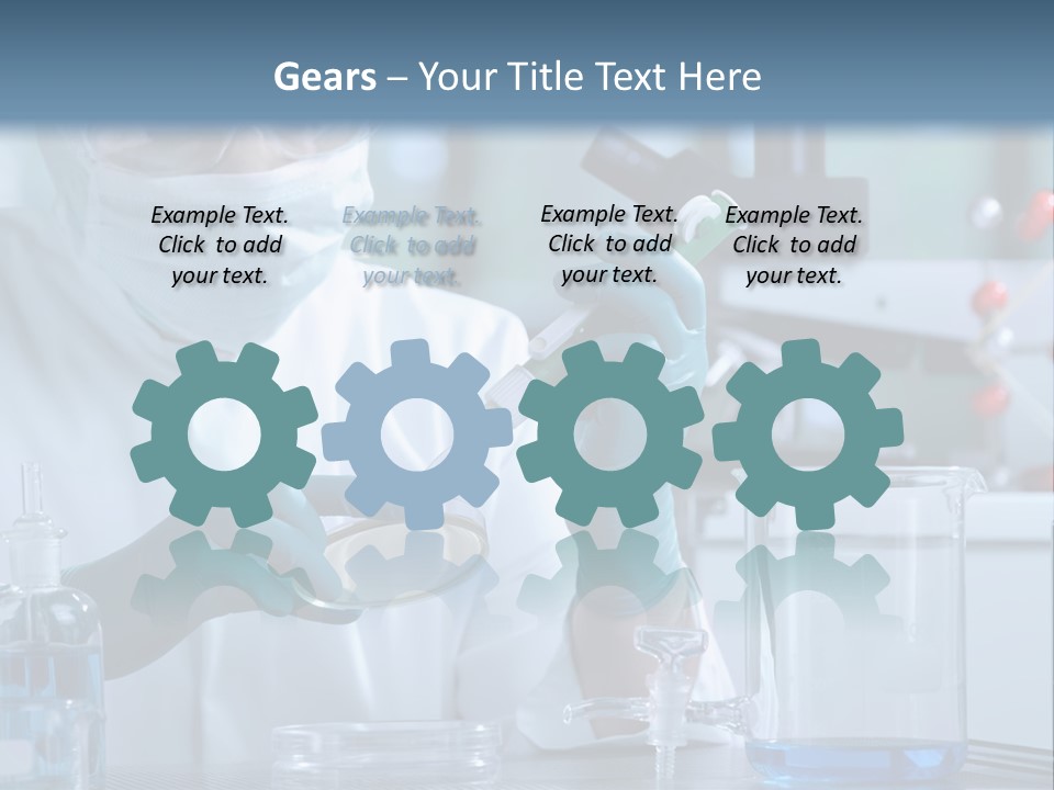 Scientist White Cure PowerPoint Template