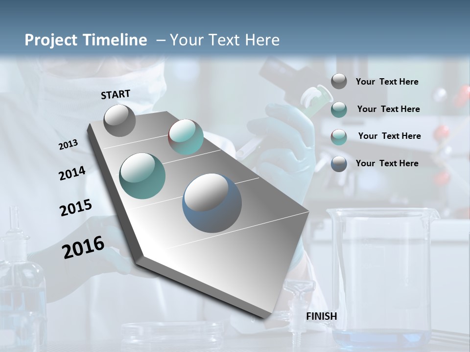 Scientist White Cure PowerPoint Template