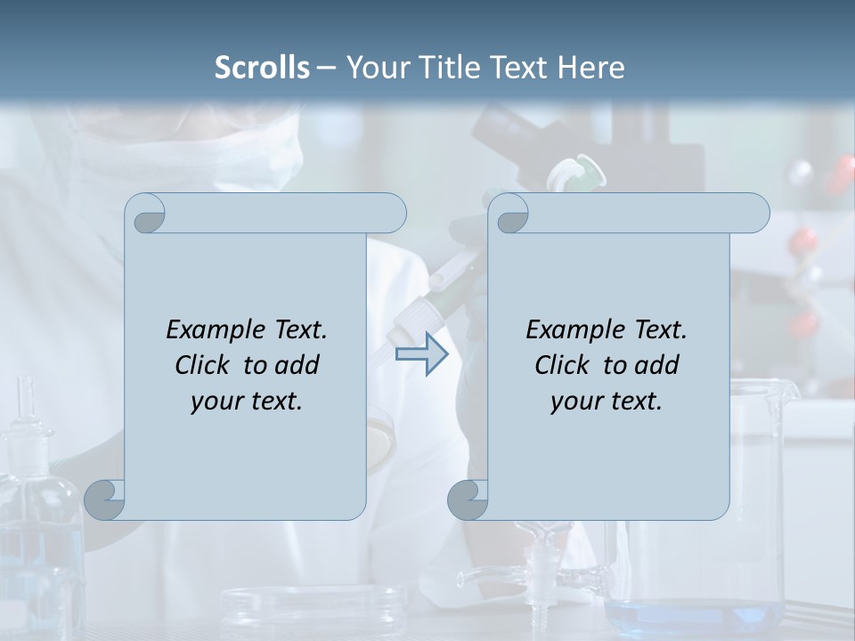Scientist White Cure PowerPoint Template