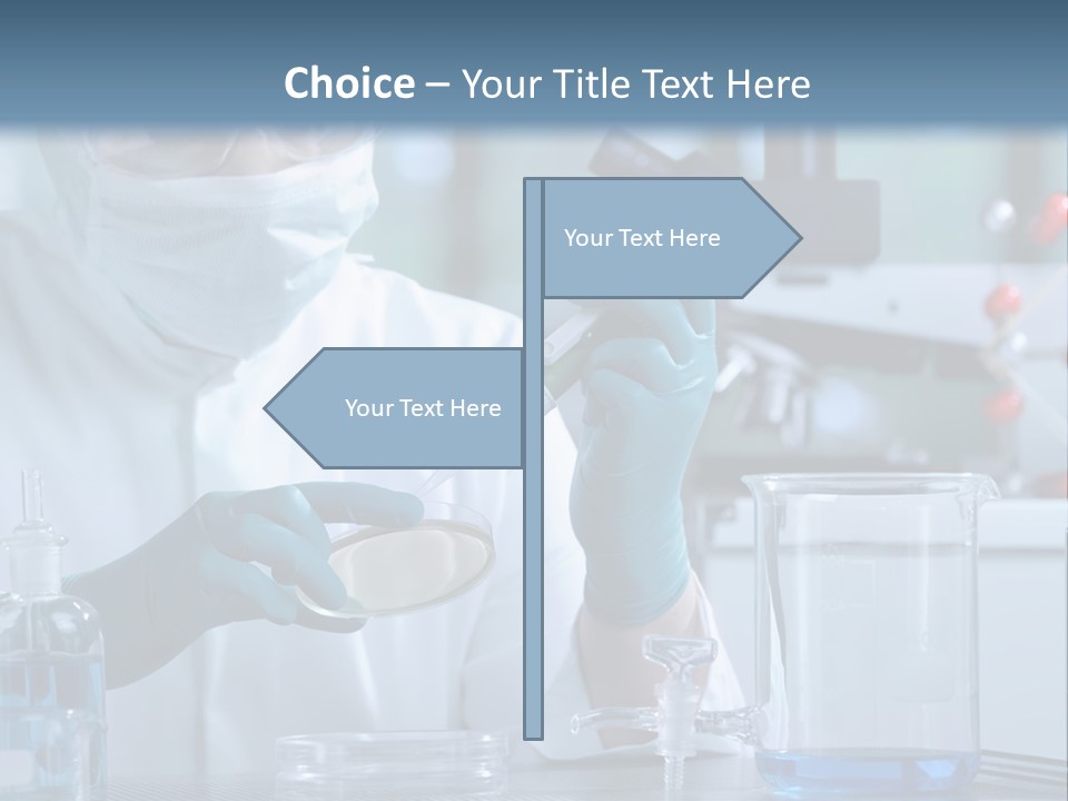 Scientist White Cure PowerPoint Template