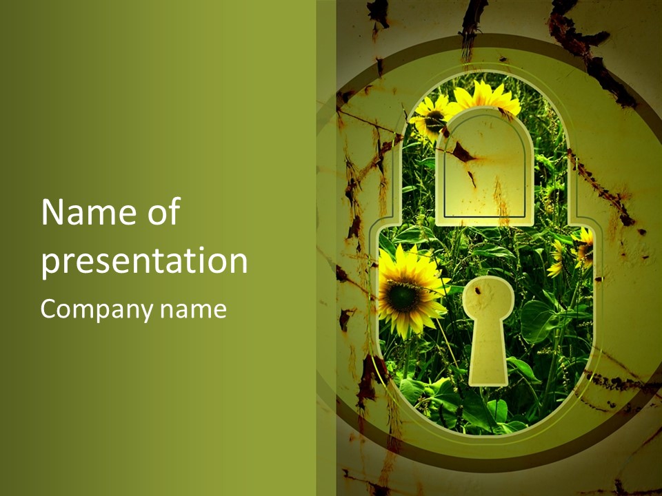 Rust Yellow Environment PowerPoint Template