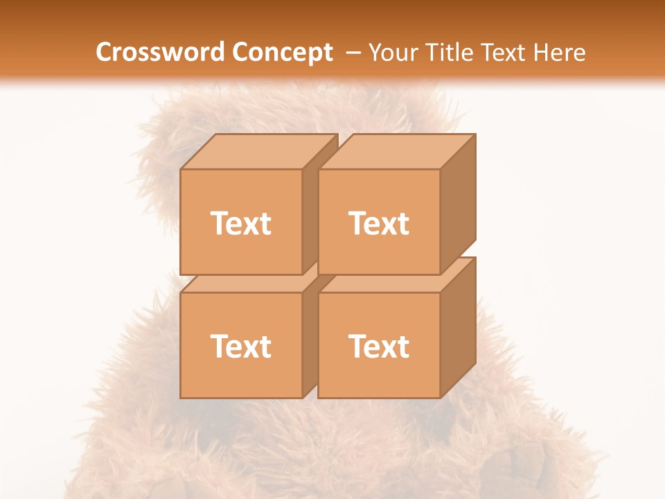 Soft Alone Bear PowerPoint Template