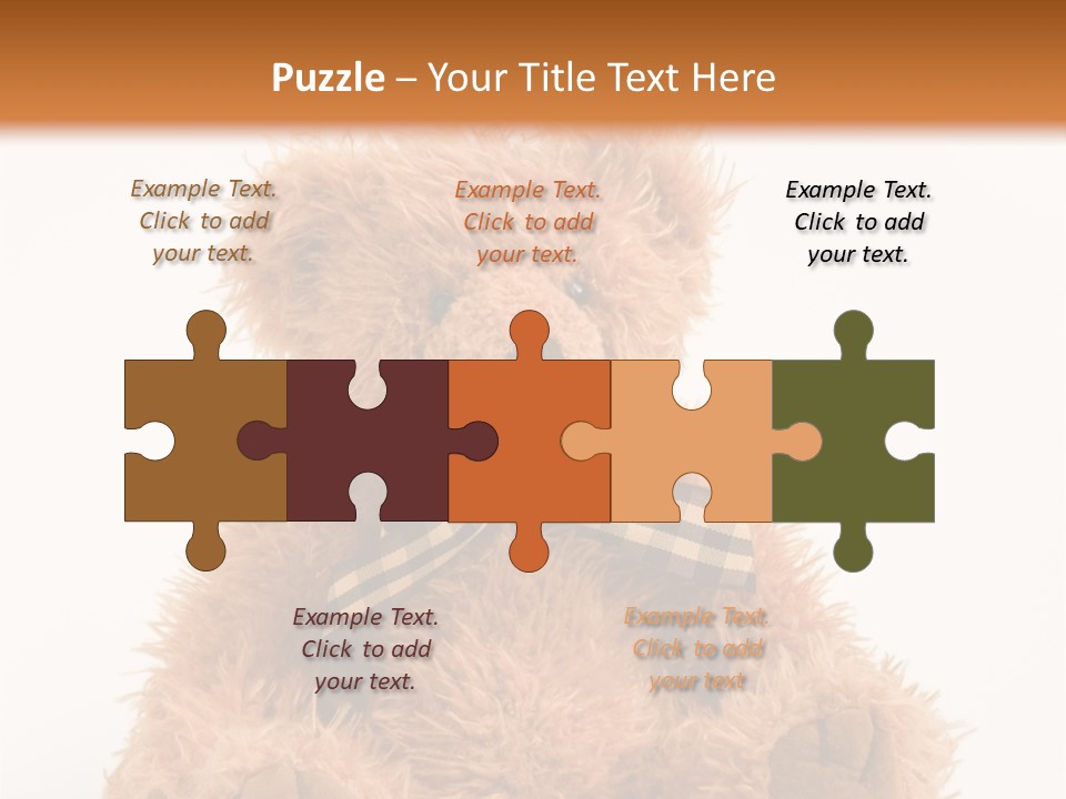 Soft Alone Bear PowerPoint Template