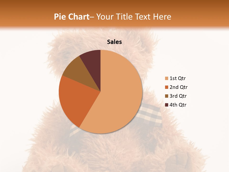 Soft Alone Bear PowerPoint Template
