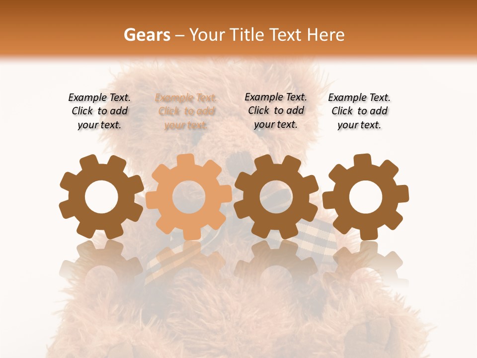 Soft Alone Bear PowerPoint Template