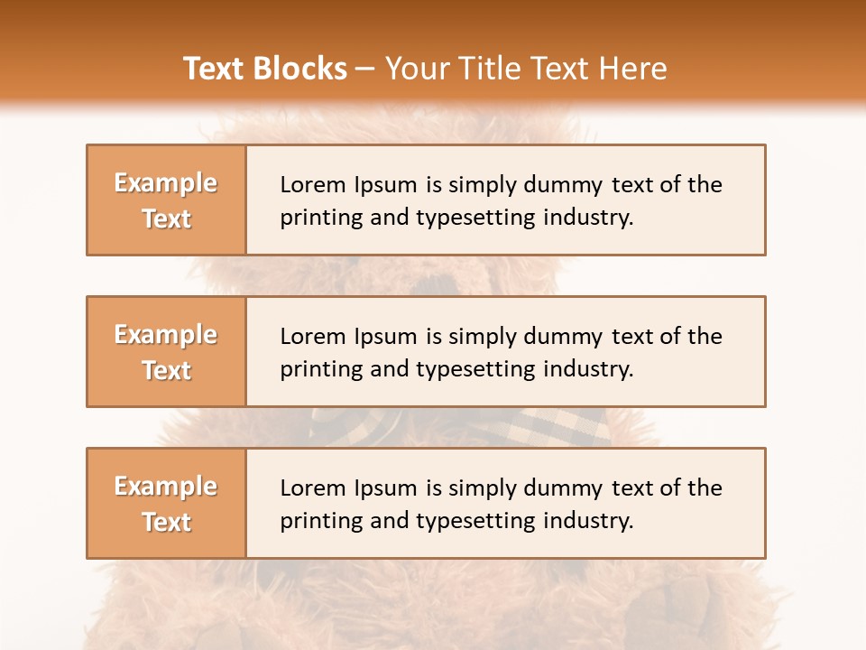 Soft Alone Bear PowerPoint Template