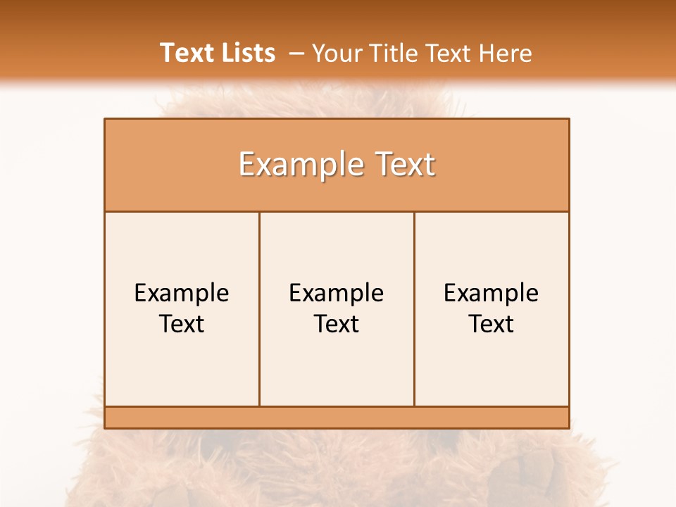 Soft Alone Bear PowerPoint Template