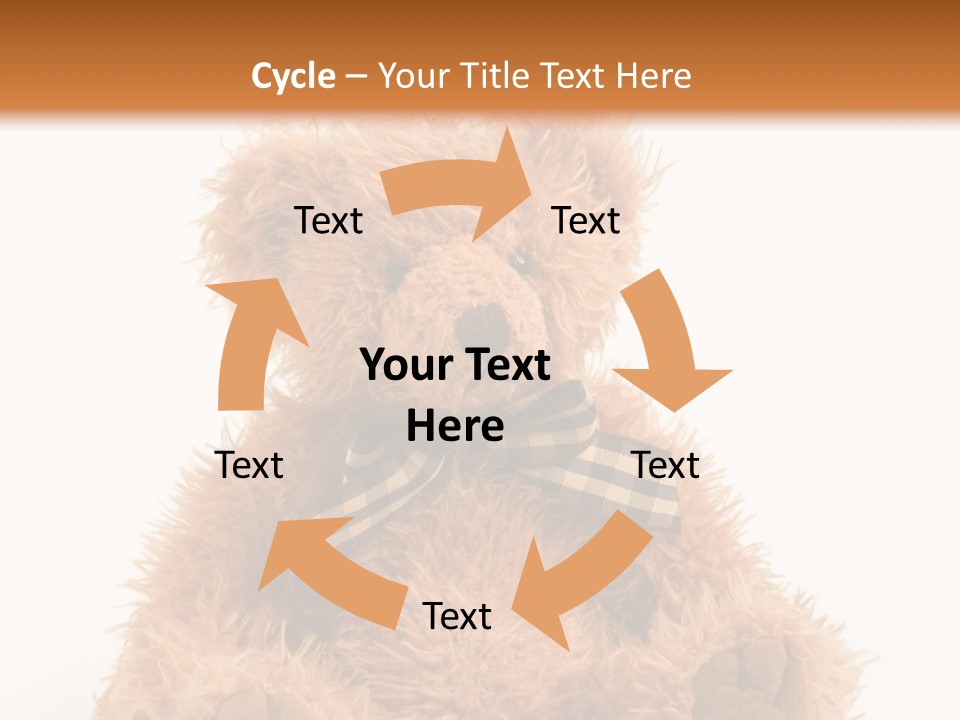 Soft Alone Bear PowerPoint Template
