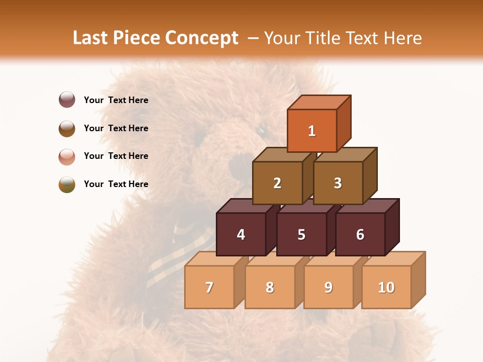 Soft Alone Bear PowerPoint Template