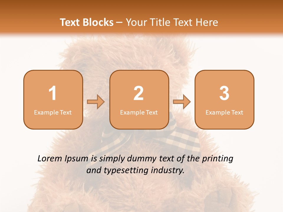 Soft Alone Bear PowerPoint Template