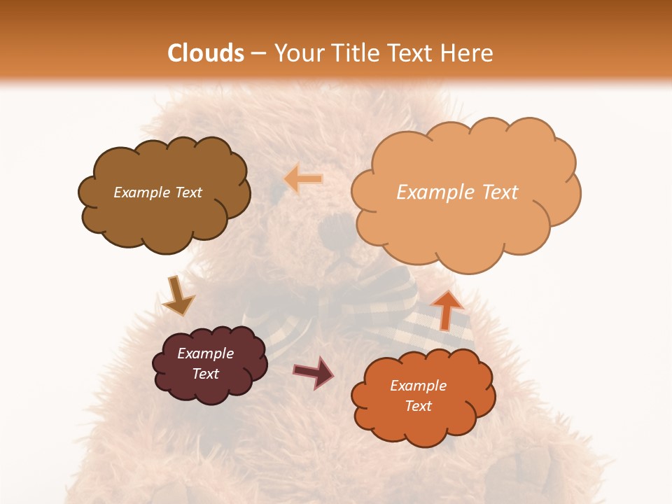 Soft Alone Bear PowerPoint Template