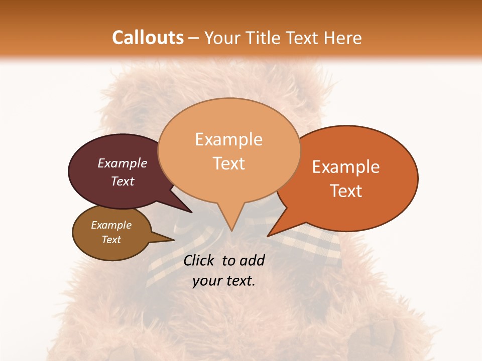 Soft Alone Bear PowerPoint Template