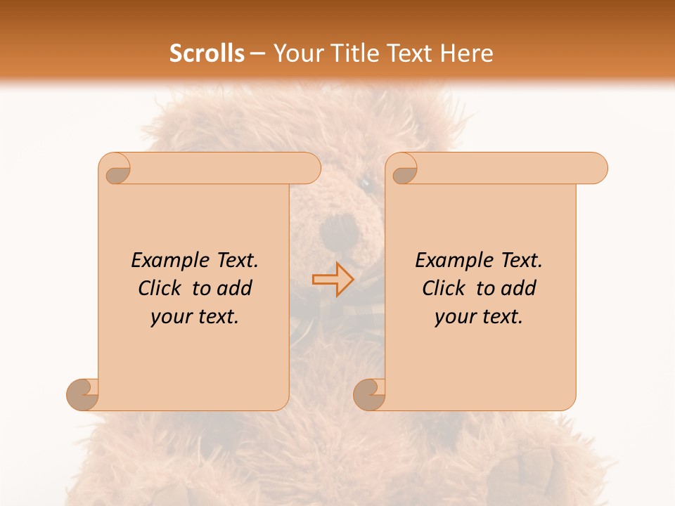 Soft Alone Bear PowerPoint Template